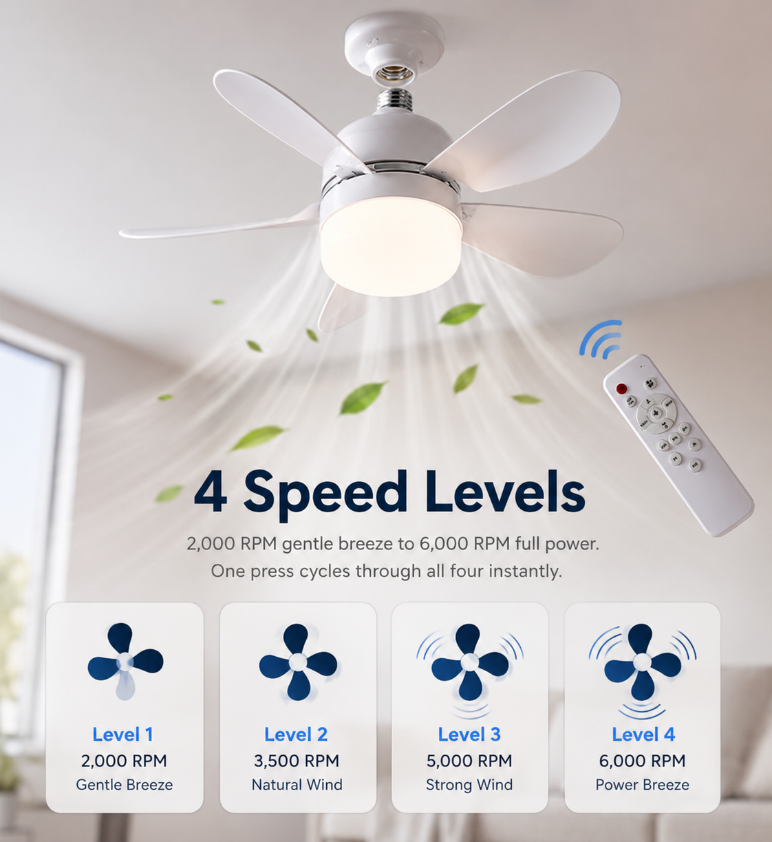 4 Speed Levels