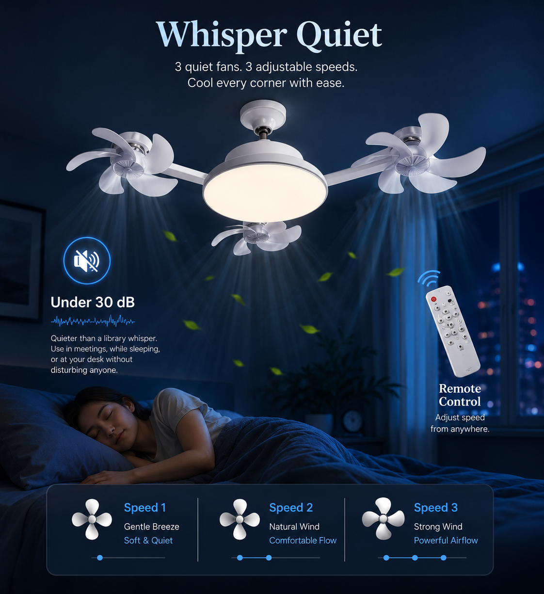 Silent — Under 30 dB