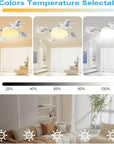 PolarEase AirGlow — Portable LED Fan with Remote | 3 Speeds | USB | White