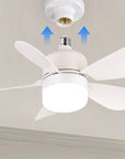 PolarEase AirGlow — 40W LED Ceiling Fan with Remote Control | E27 Socket | Dimmable | 85–265V