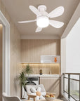PolarEase AirGlow — 40W LED Ceiling Fan with Remote Control | E27 Socket | Dimmable | 85–265V
